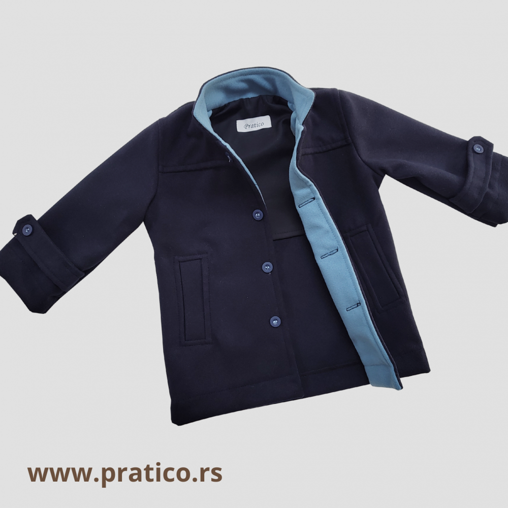 Teget/plavi kaput za male dečake