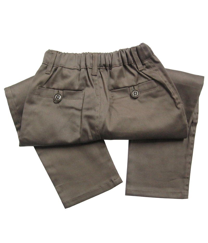 Braon pantalone za male dečake — slika 2