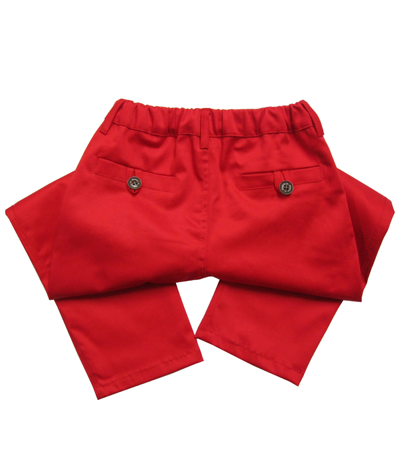 Crvene pantalone za male dečake — slika 2